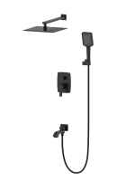 Душевая система встраиваемая WONZON & WOGHAND FLEX, черный матовый WW-88939072-MB