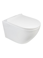 Унитаз подвесной безободковый Agger AT03100 сиденье с микролифтом