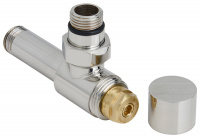 Вентиль угловой Сунержа (под шестигранник) хром G 1/2" НР х G 1/2" НР Матовая Шампань 022-1404-1212