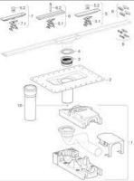 Облицовка Geberit для дренажного канала CleanLine80 244.533.39.1