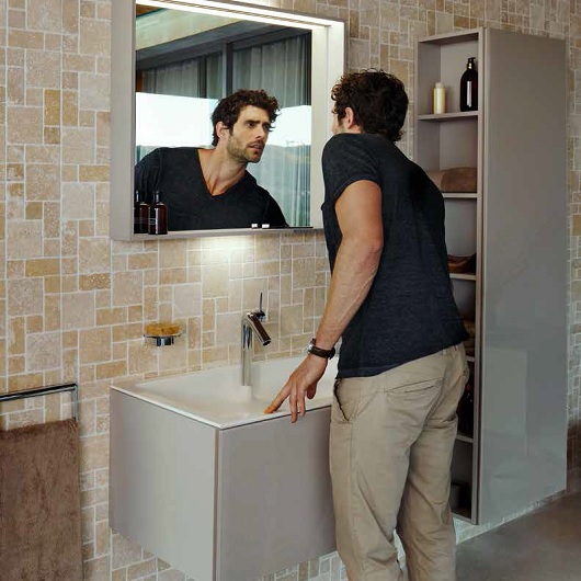 Пенал (Keuco Plan),правый, инокс матовый 32931 290002