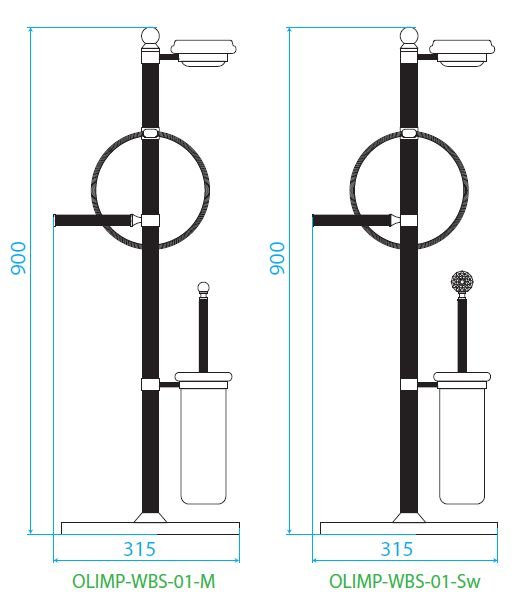 Стойка Cezares Olimp OLIMP-WBS-03/24-Sw Стойка Cezares Olimp OLIMP-WBS-03/24-Sw