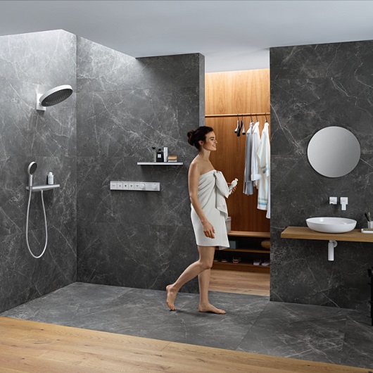 Полочка для душа Hansgrohe Rainfinity Shelf 500 26844700 белый матовый