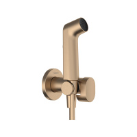 Гигиенический душ со смесителем Hansgrohe Bidette S 1jet EcoSmart+ 29232140 шлифованная бронза