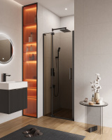 Душевая дверь 70 см CEZARES SLIDER-B-1-70/80-BR-NERO