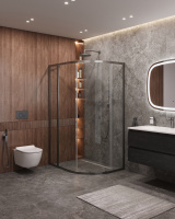 Душевой уголок (110х90) CEZARES MOLVENO MOLVENO-RH-1-110/90-C-GM-IV