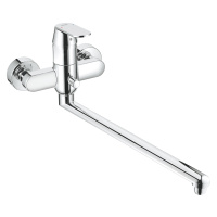 Смеситель для ванны с подключением душа grohe grohtherm 800 34576000 двухрычажный с термостатом