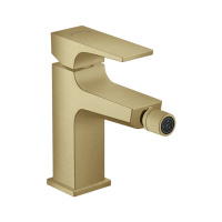 Смеситель для биде с донным клапаном Push-Open Hansgrohe Metropol 32520140 шлифованная бронза