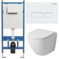 Комплект унитаза с инсталляцией Grossman Pragma 97.4455MS.03.000 с клавишей смыва