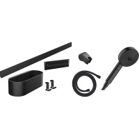 Душевой набор Hansgrohe Wallstoris 3jet Activation EcoSmart 24291670 черный матовый 