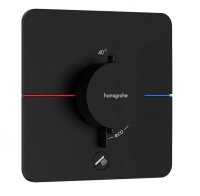 Термостат для душа Hansgrohe ShowerSelect Comfort Q 15589670 черный матовый