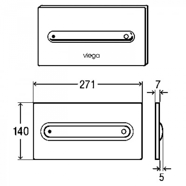 Клавиша смыва Viega Visign for Style 11 597115