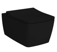 Подвесной унитаз Vitra Metropole черный матовый 7672B083-0101