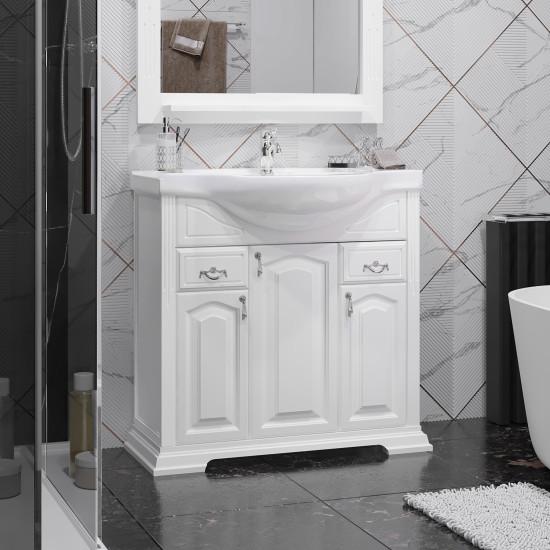 Тумба под раковину Opadiris Риспекто 85 00-00006704 белый матовый (без раковины)