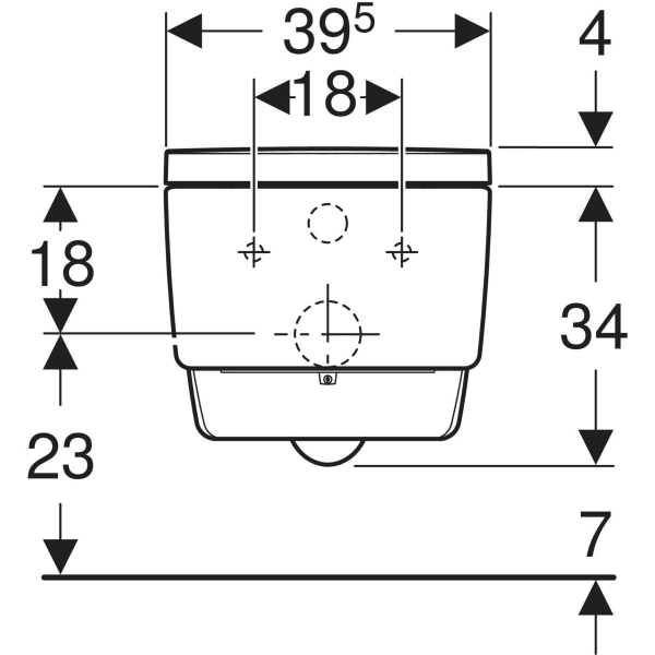 Унитаз-биде подвесной Geberit AquaClean Mera Comfort 146.210.11.1