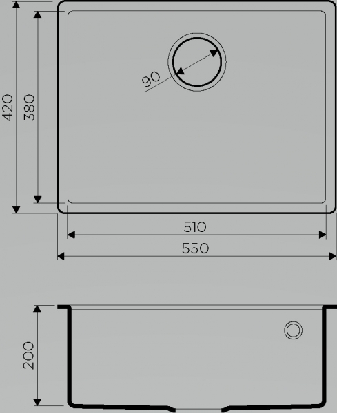 Мойка для кухни Omoikiri Tedori 57-BL 4993980