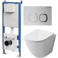 Комплект унитаза с инсталляцией Grossman Cosmo 97.4411S.02.110 с клавишей смыва