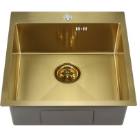 Кухонные мойки: (50х50х20) MELANA ProfLine D5050HG, золото