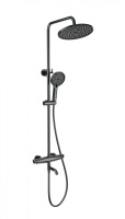 Душевая система с термостатом WONZON & WOGHAND CAPSULE, темный графит WW-B3031-A2-BGG