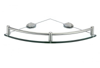 Полка угловая одинарная стеклянная Savol S-003011 в упаковке 3 шт