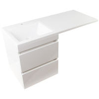 Тумба под стиральную машину напольная Style Line Даллас СС-00000651 белый