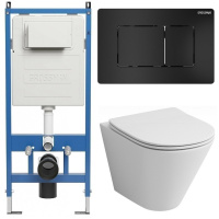 Комплект унитаза с инсталляцией Grossman Classic 97.4477S.04.21M с клавишей смыва