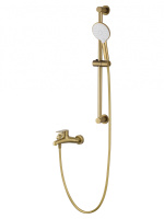 Смеситель для ванны с душевым гарнитуром WONZON & WOGHAND ALFA, брашированное золото WW-AE3205-BG