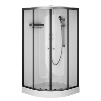 Душевая кабина (100х100) Am.Pm X-Joy W94C-401-100BT черный матовый