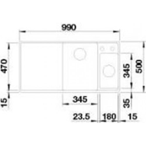 Кухонная мойка Blanco Axia III 6 S-F, 524674