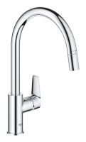 Смеситель для кухни с выдвижным изливом Grohe BauEdge New 30536 000 (30536000)