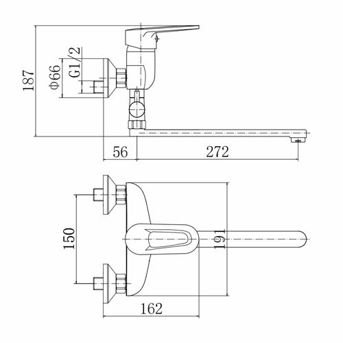 Смеситель для ванны FASHUN  A2168
