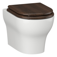 Унитаз подвесной безободковый Opadiris Лоренцо OS41712A сиденье антикварный орех