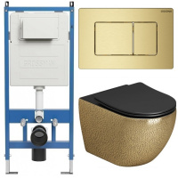 Комплект унитаза с инсталляцией Grossman Classic 97.4411GBLS.04.32M с клавишей смыва