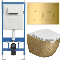 Комплект унитаза с инсталляцией Grossman Cosmo 97.4411GWLS.02.300 с клавишей смыва