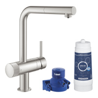 Смеситель для кухни Grohe Blue Pure Minta c фильтром 119707 суперсталь Смеситель для кухни Grohe Blue Pure Minta c фильтром 119707 суперсталь