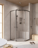 Душевой уголок (100х100) CEZARES RELAX 304 RELAX-304-P-1-100-C-GM