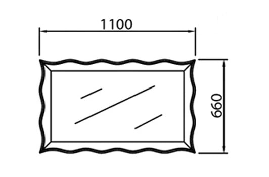 Зеркало BelBagno Angel BB320ANM-BL