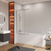 Душевая шторка на ванну CEZARES SLIDER-VF-11-100/150-P-Cr