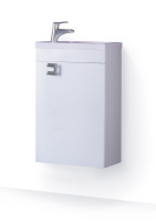 Тумба под раковину RAVAL Kub 40 подвесная белая универсальная Kub.01.40/P/W
