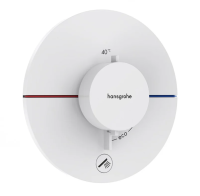 Термостат для душа Hansgrohe ShowerSelect Comfort S 15562700 белый матовый