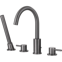 Смеситель ABBER Wasser Kreis AF8113NG на борт ванны, никель