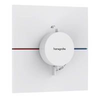 Термостат для душа с регулировкой напора Hansgrohe ShowerSelect Comfort E 15574700 белый матовый