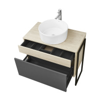 Тумба с раковиной Aquaton Лофт Урбан 80 1A2476K3LQX60