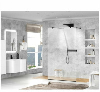 Душевая перегородка 130 см CEZARES LIBERTA LIBERTA-L-2-130-C-NERO