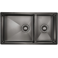 Кухонная мойка Paulmark  Osser PM527844-GM вороненая сталь