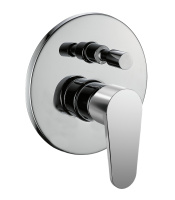 Смеситель для ванны однорычажный встраиваемый Orange Otto M22-500cr хром