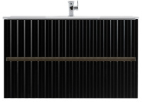 База под раковину Art&Max Еlegant AM-ELEGANT-1000-2C-SO-NM-LED Черный матовый