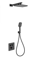 Душевая система с термостатом встраиваемая WONZON & WOGHAND, черный матовый WW-B4003-MB Душевая система с термостатом встраиваемая WONZON & WOGHAND, черный матовый WW-B4003-MB