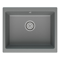 Мойка кухонная Point Сидли 55 PN3007AL, серый