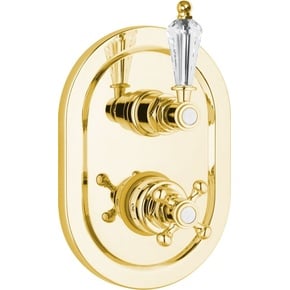 Смеситель с термостатом Cezares Vintage VINTAGE-VDIM2-T-03/24-Sw